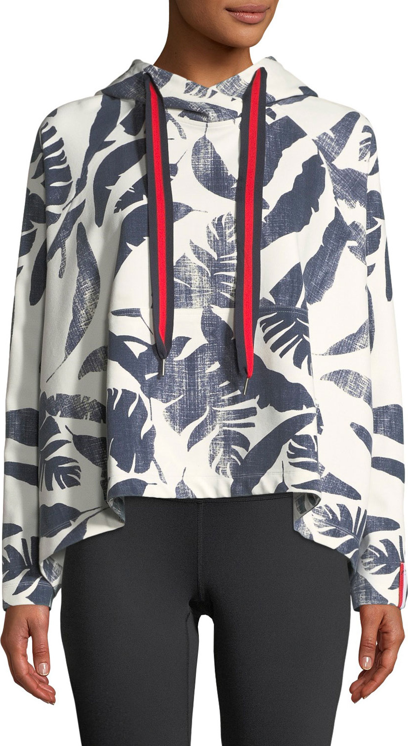 The Upside Lennox Palm-Print Pullover Hoodie