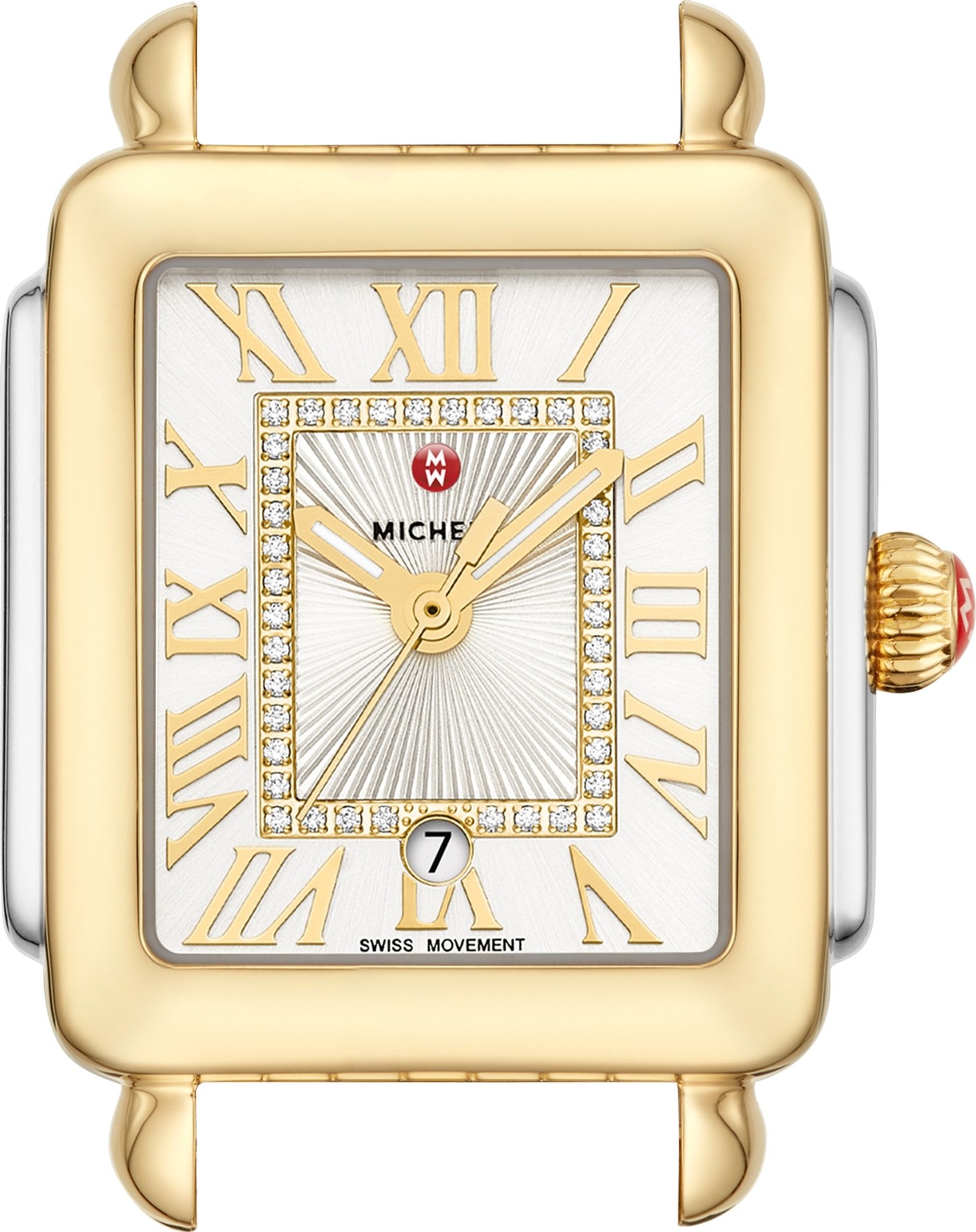 MICHELE Deco Madison Mid Diamond Dial Watch Head, 29mm x 31mm