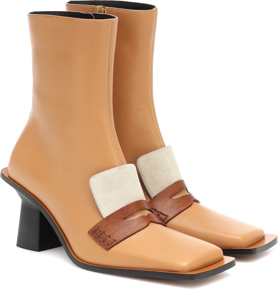LOEWE Leather ankle boots