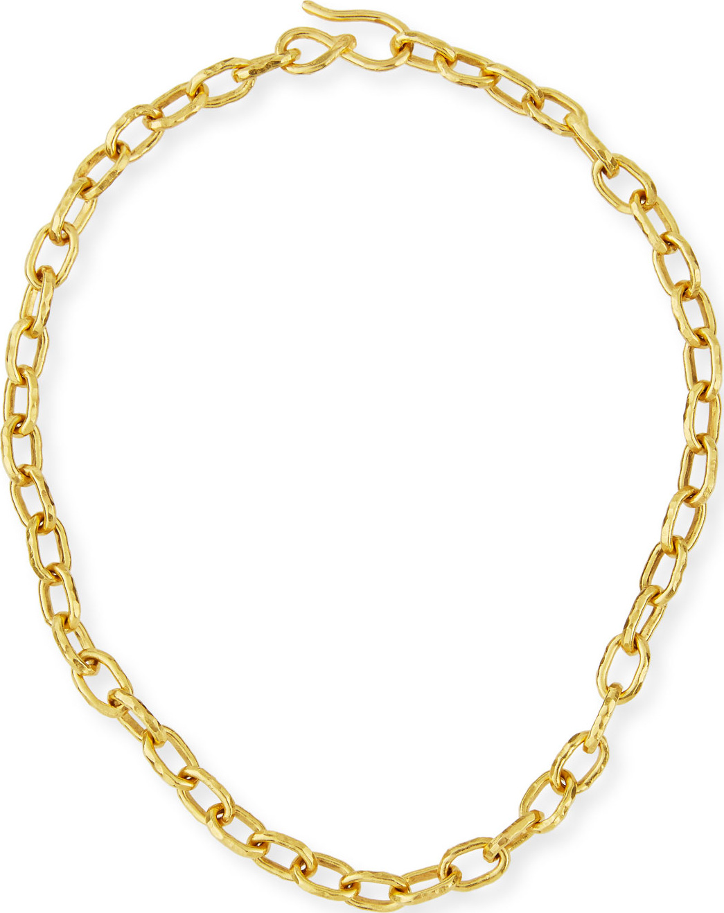 Jean Mahie Cadene 22K Gold Link Necklace, 15"