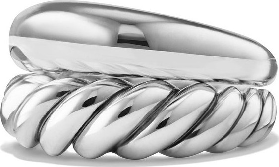 David Yurman Pure Form Stacking Rings, Set of Two