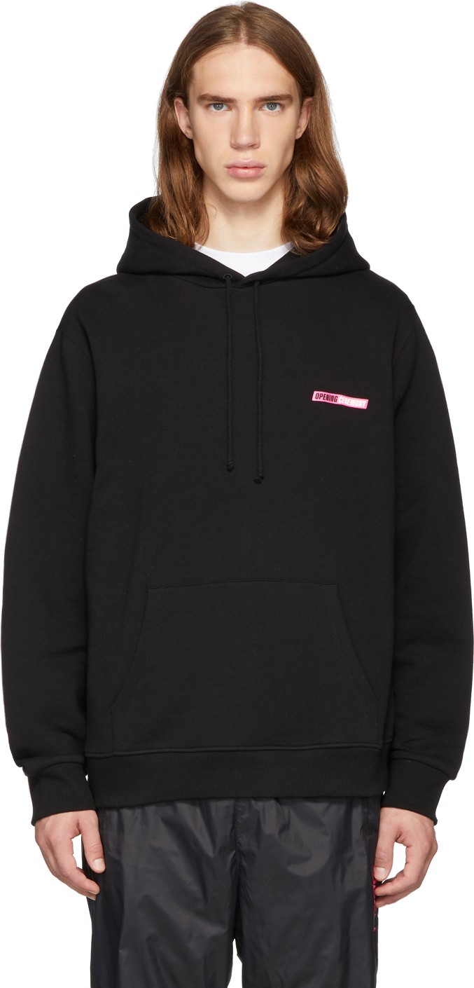 Opening Ceremony SSENSE Exclusive Black Logo Hoodie