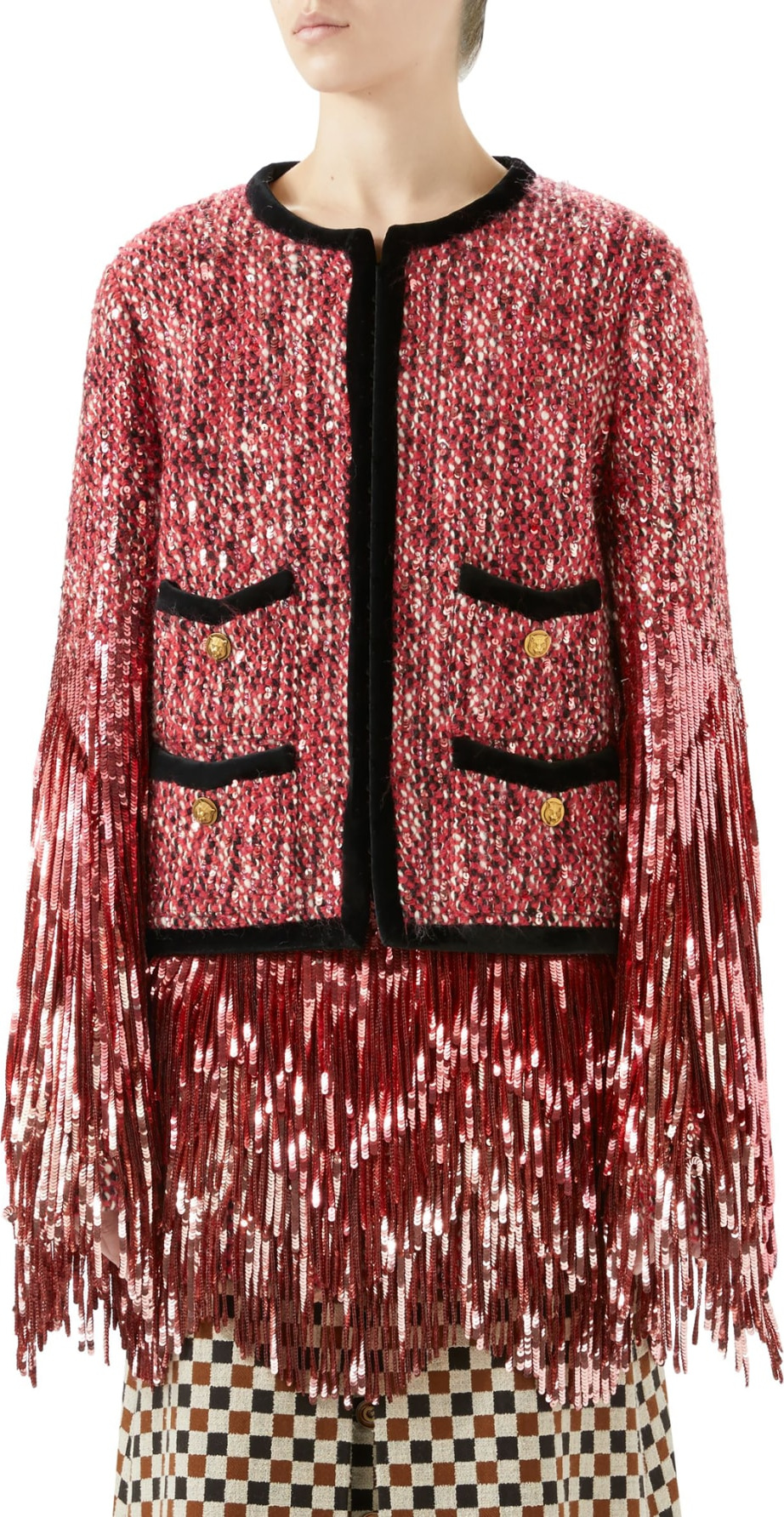 Gucci Sequin Tweed Jacket