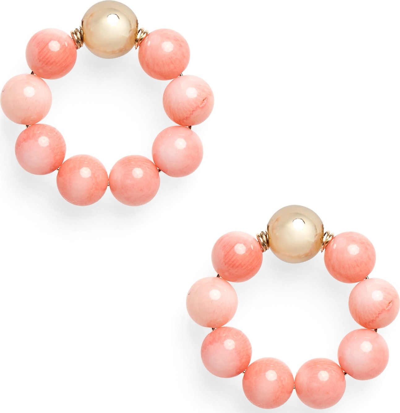 Beck Jewels OG Beaded Hoop Earrings