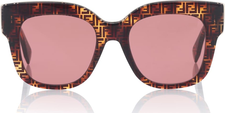Fendi Logo acetate sunglasses