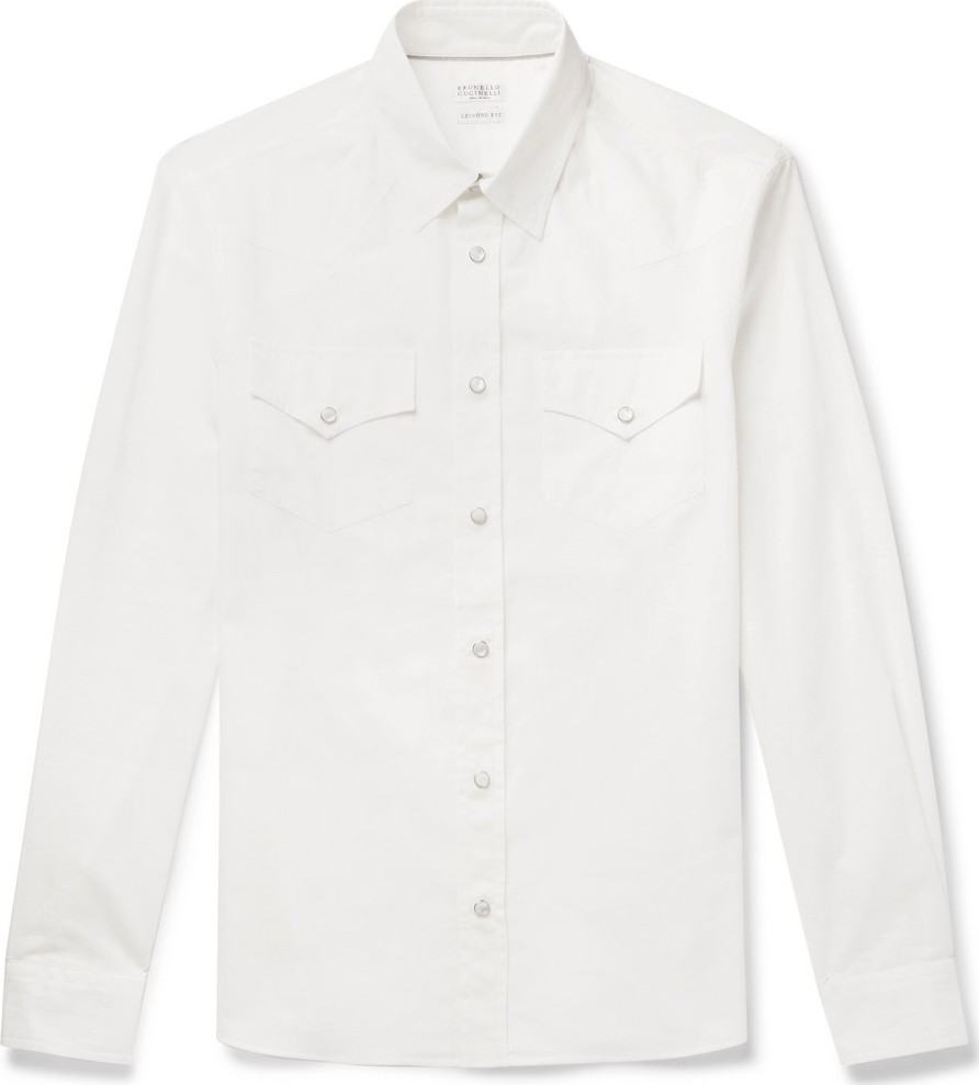 Brunello Cucinelli Cotton Western Shirt