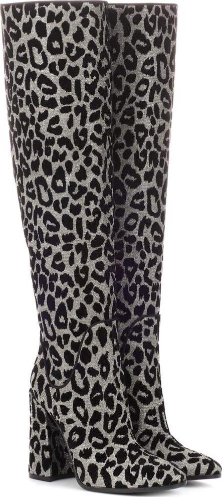Dolce & Gabbana Leopard over-the-knee boots