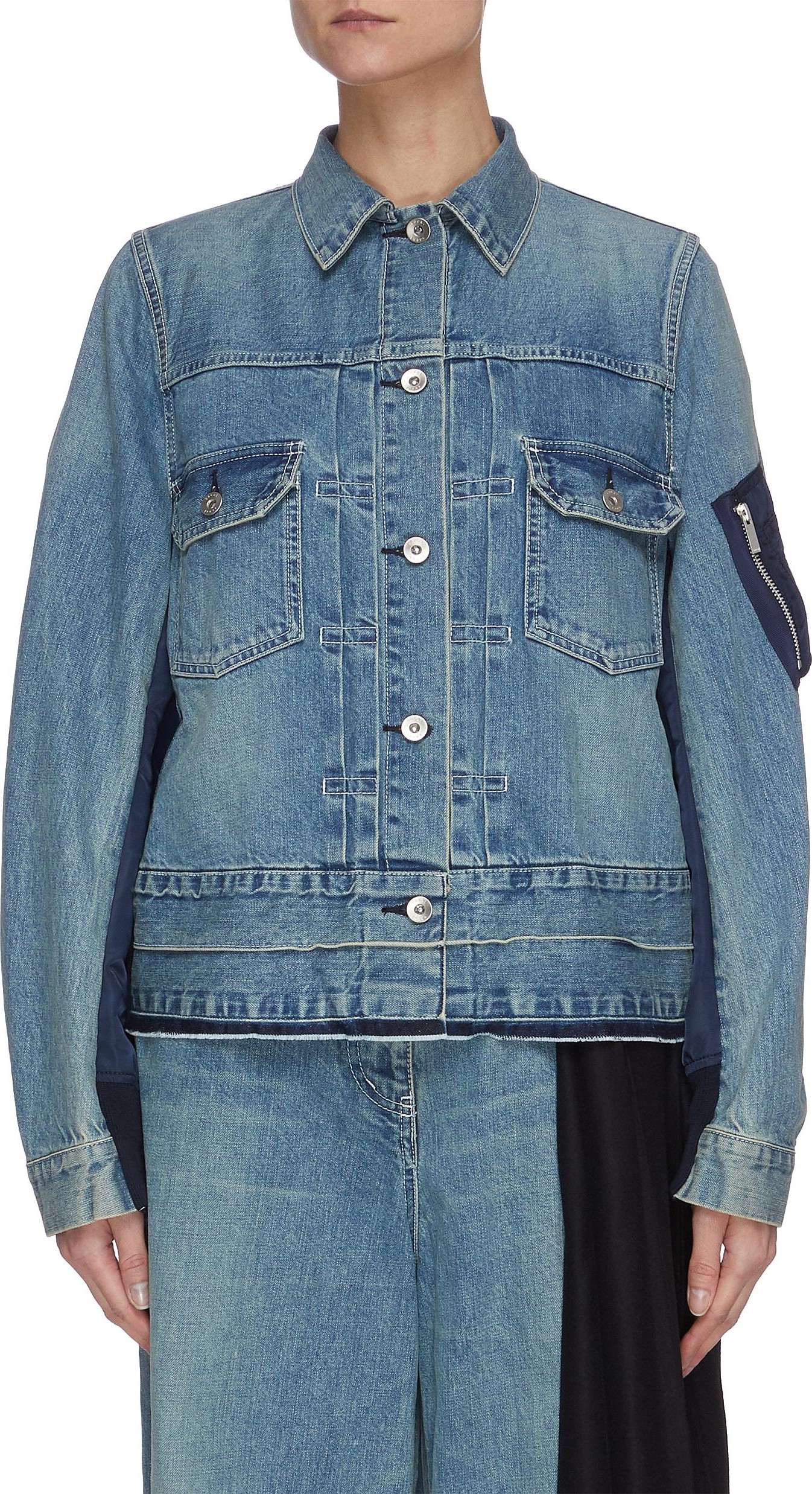 Sacai Ma-1 denim jacket