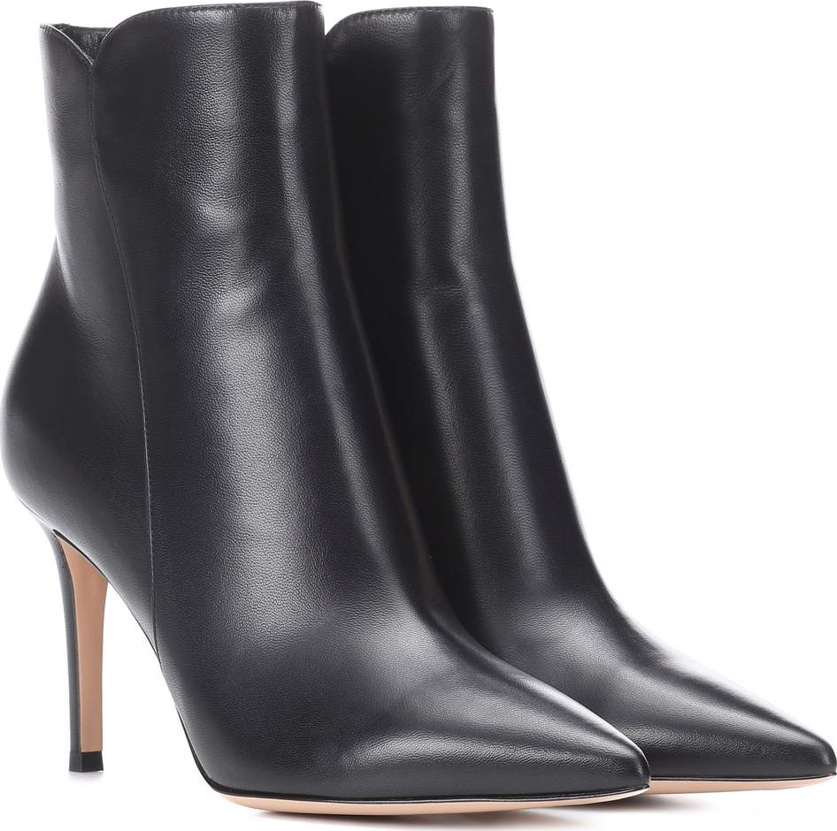 Gianvito Rossi Levy 85 leather ankle boots