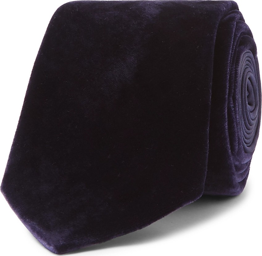 Lanvin 7cm Velvet Tie