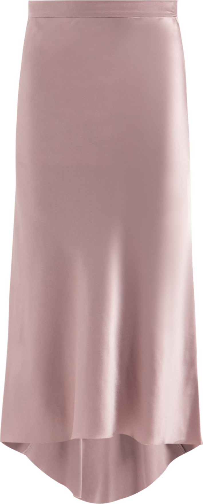 Raey Bias godet silk-satin midi slip skirt