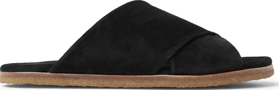 Dries Van Noten Suede Slides