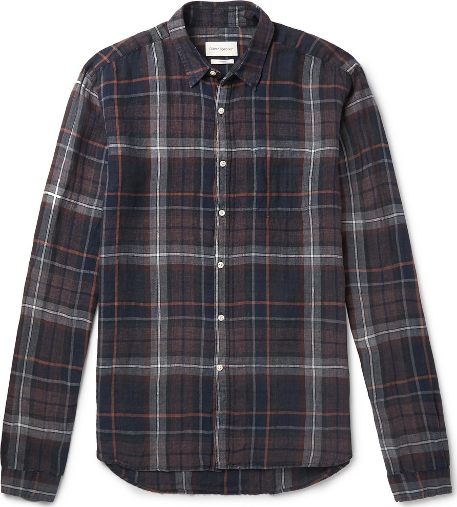 Oliver Spencer New York Special Checked Linen Shirt