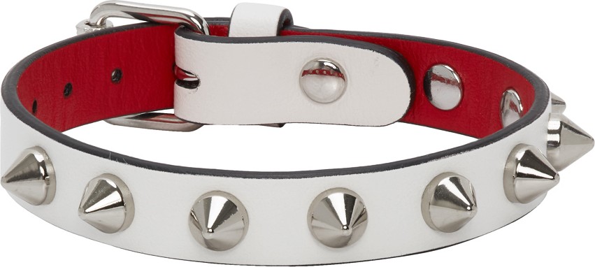 Christian Louboutin White Loubilink Bracelet