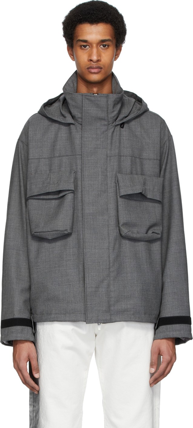 N.Hoolywood Grey Patch Pocket Jacket