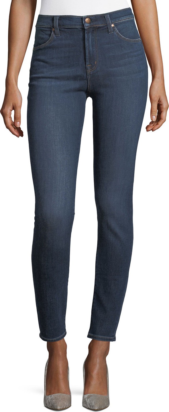 J BRAND Maria High-Rise Super-Skinny Jeans  Medium Blue