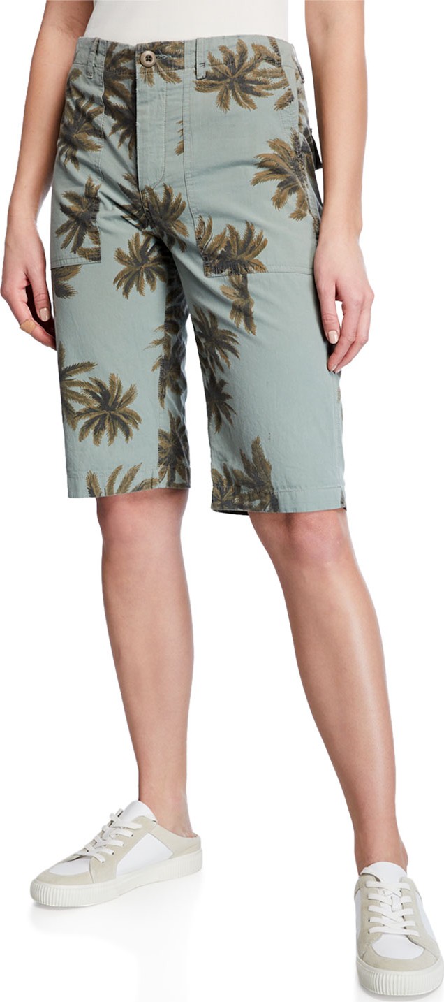 Le Superbe The Palms Printed Cotton Shorts