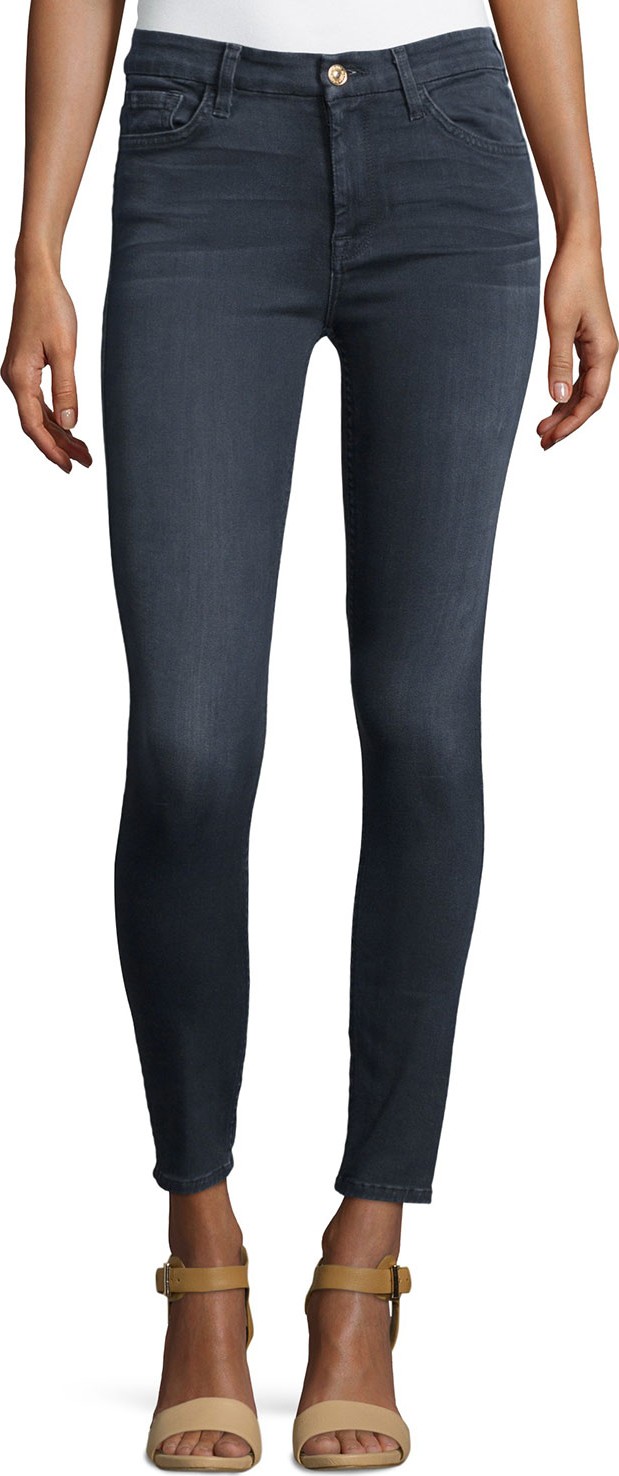 7 For All Mankind High-Waist Ankle Skinny Jeans