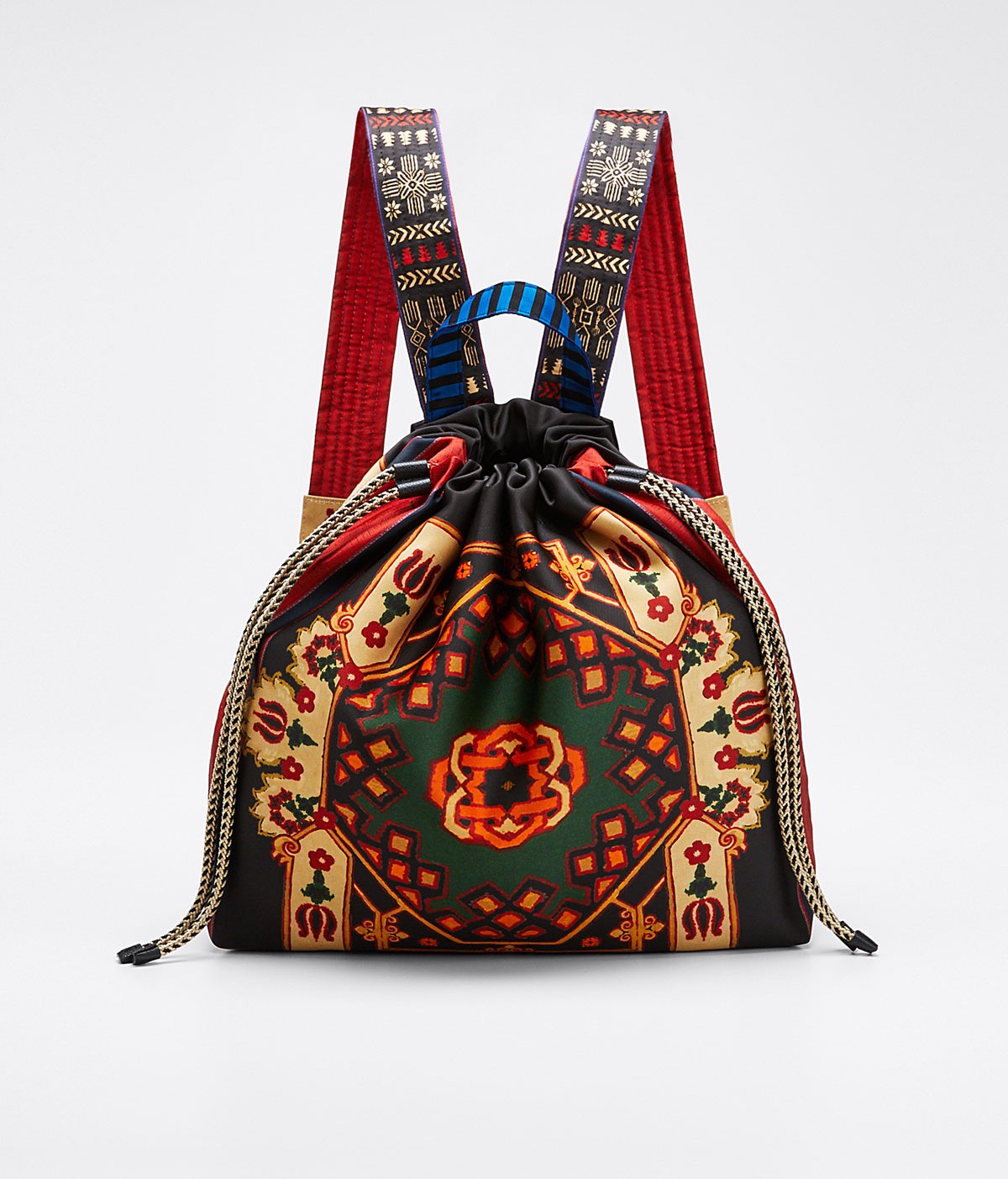 Etro Neo Nomad Satin Drawstring Backpack