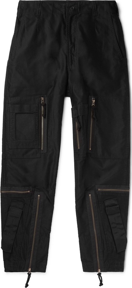 Cav Empt Black Yossarian Tapered Cotton-Twill Cargo Trousers