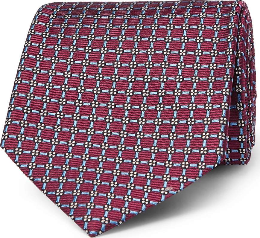Ermenegildo Zegna 8cm Silk-Jacquard Tie