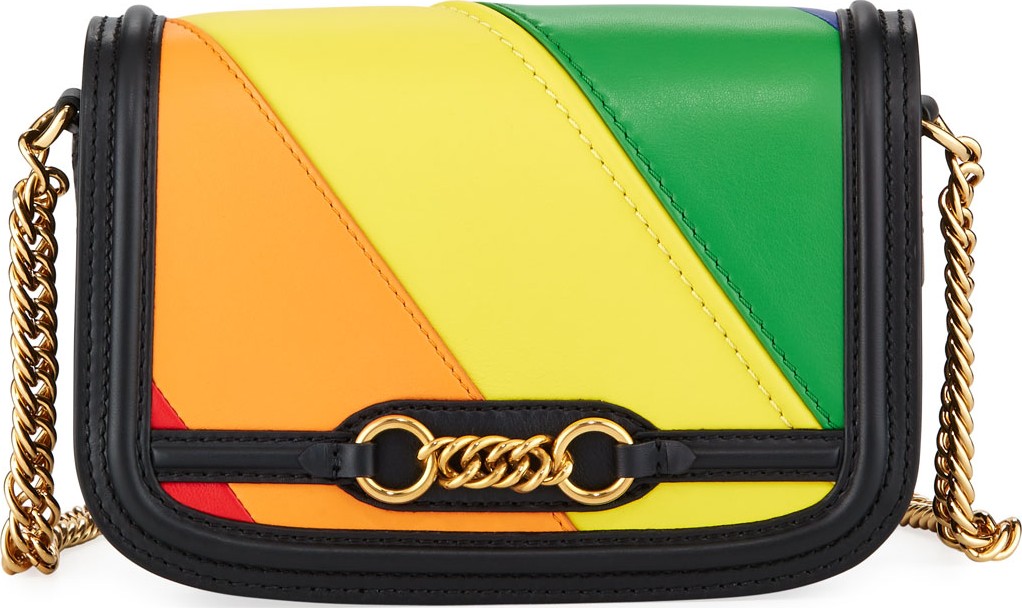 Burberry London England Link Rainbow Shoulder Bag