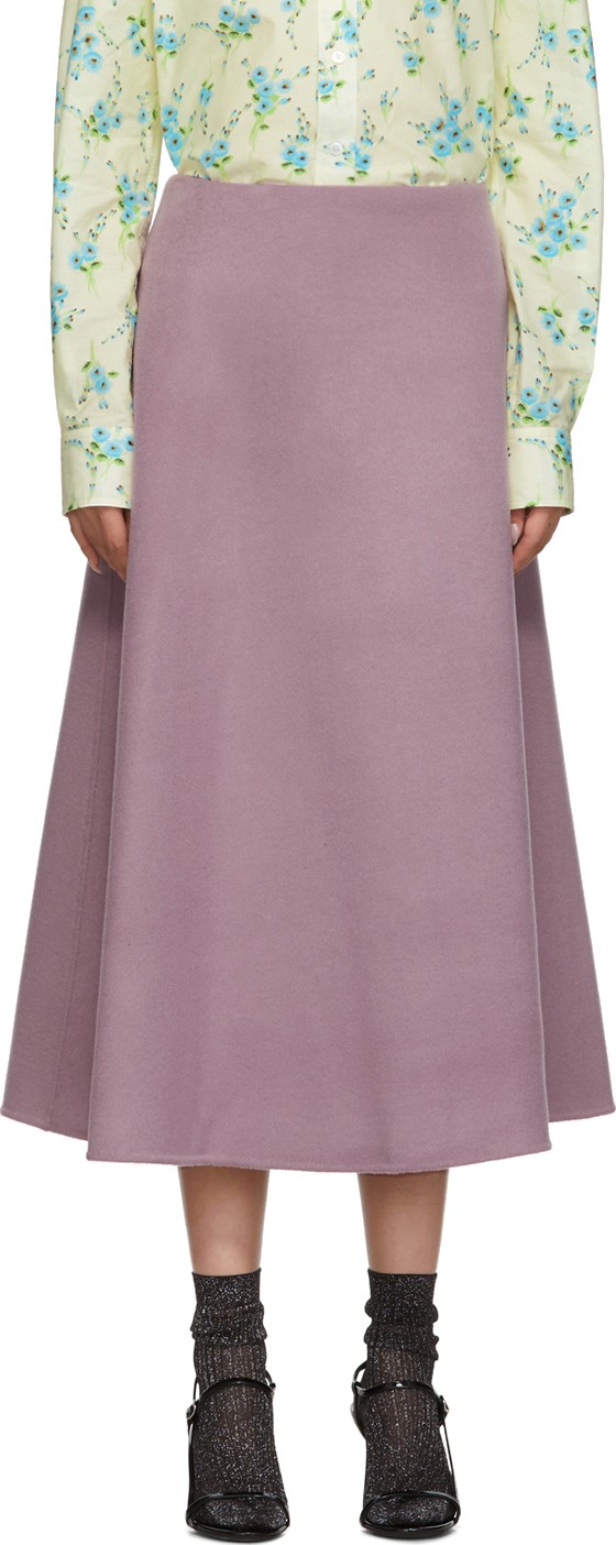 MARC JACOBS Purple Double Faced Skirt