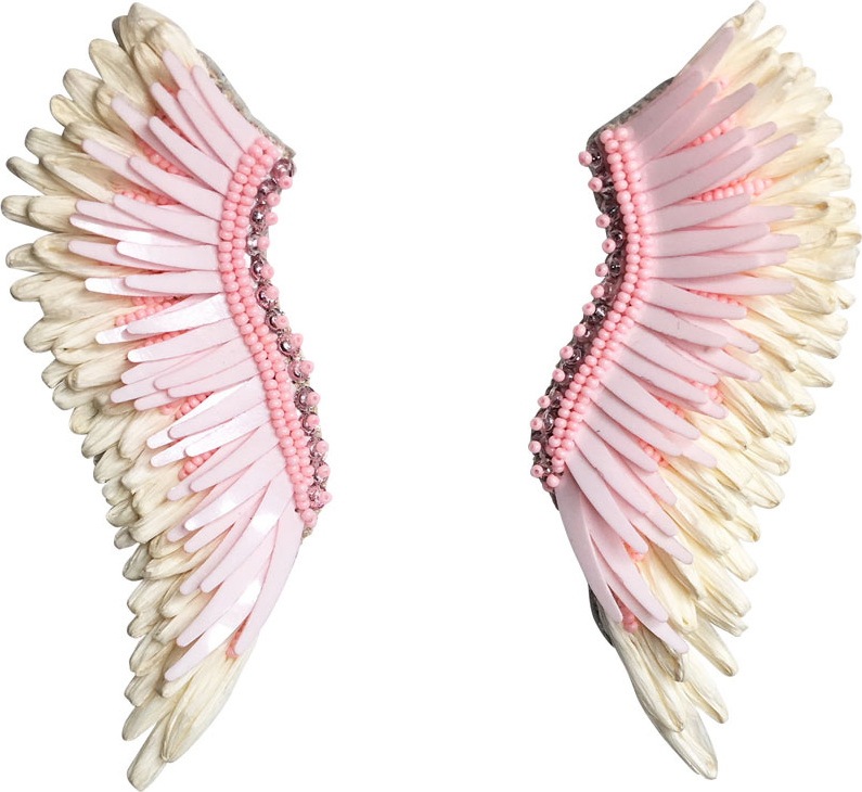 Mignonne Gavigan New York Madeline Beaded Raffia Statement Earrings