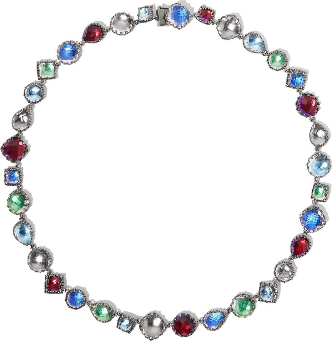 Larkspur & Hawk Small Sadie Riviere Necklace in Multicolor