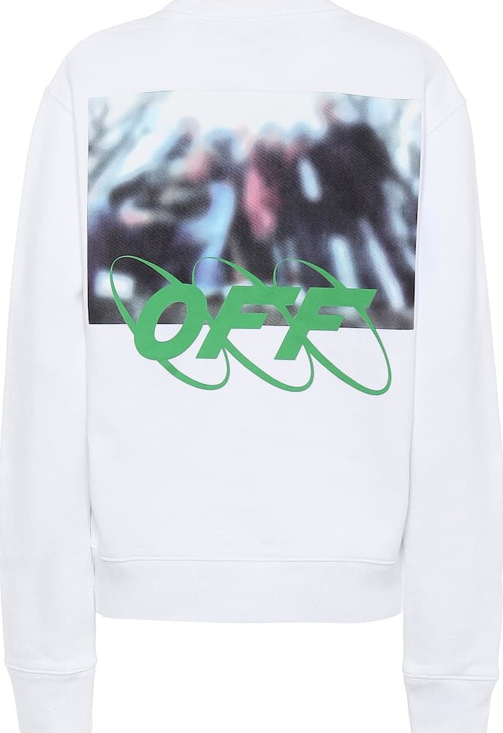Off White Logo cotton sweatshirt