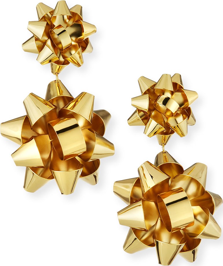 BAUBLEBAR Holly Bow Drop Earrings