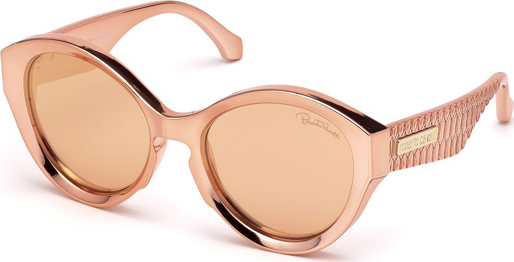 Roberto Cavalli Mirrored Round Sunglasses