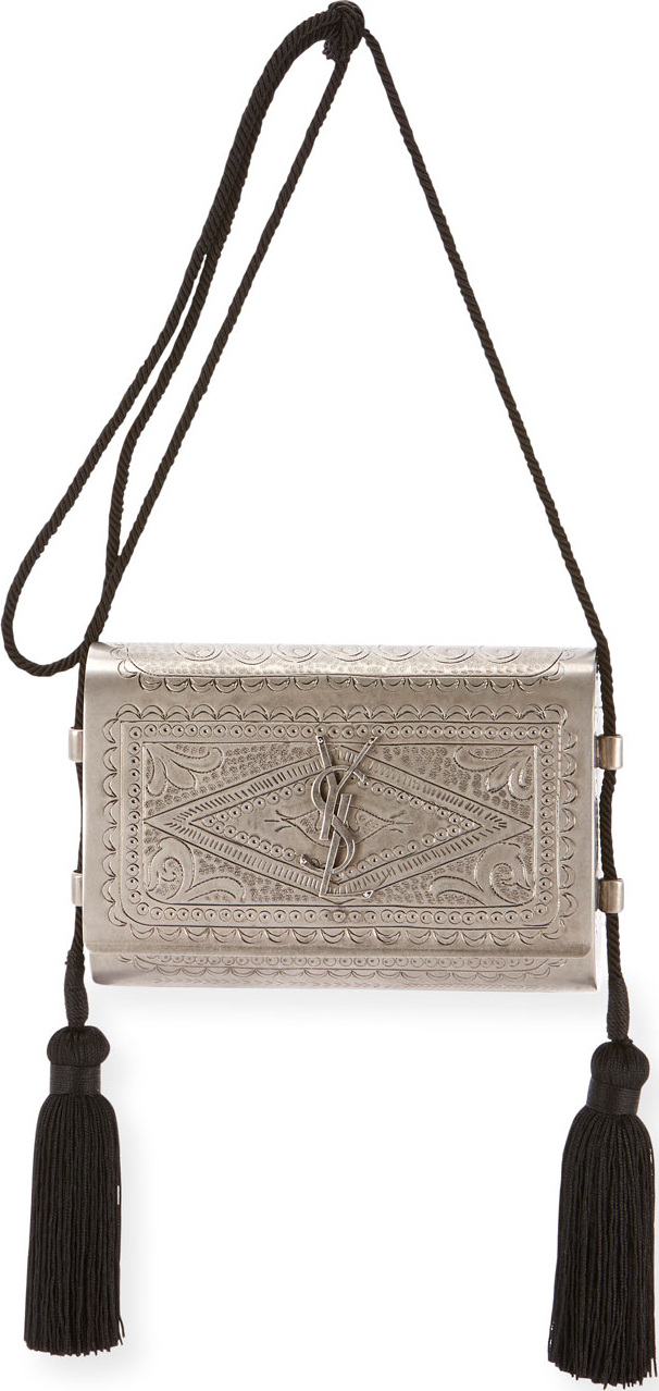 Saint Laurent Small Kate Etched Crossbody Bag