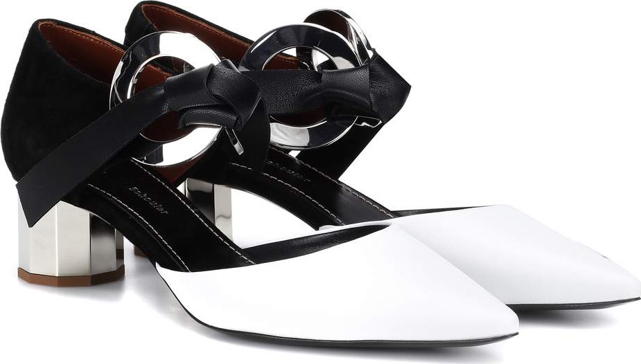 Proenza Schouler Leather eyelet pumps