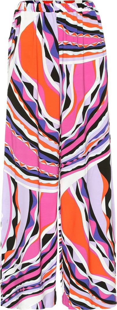 Emilio Pucci Printed jersey pants