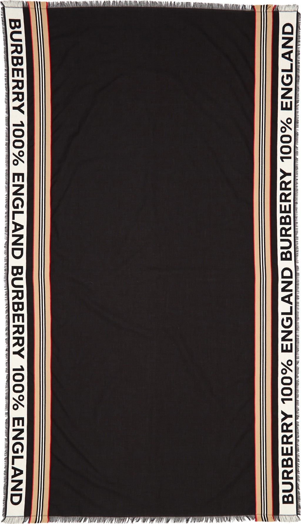 Burberry London England Heritage Stripe Ribbon Scarf