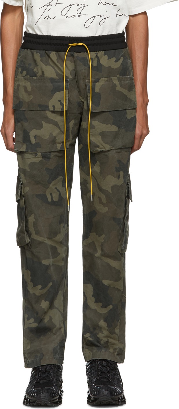 RHUDE Green Camo Rifle 1 Trousers