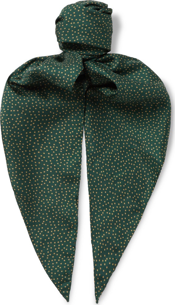 Caruso Polka-Dot Silk-Twill Scarf
