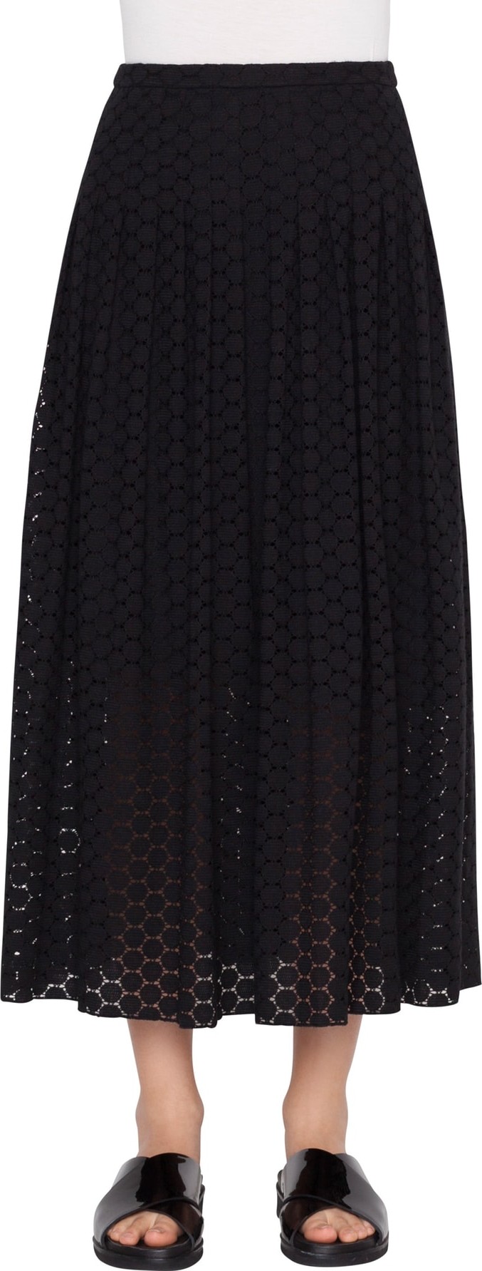 Akris Punto Mini Dot Midi Skirt