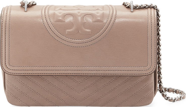 Tory Burch Fleming Distressed Leather Shoulder Bag