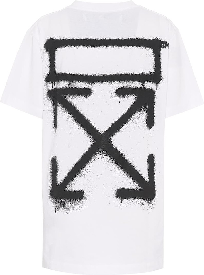 Off White Printed cotton-jersey T-shirt