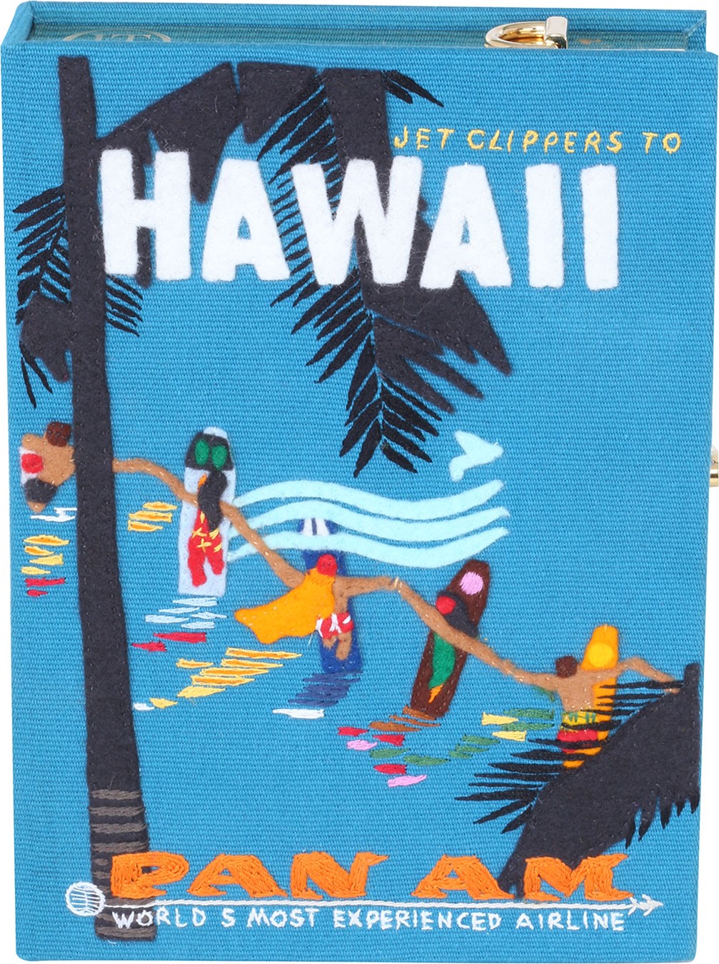 Olympia Le-Tan Hawaiian Surfers Box Crossbody Bag