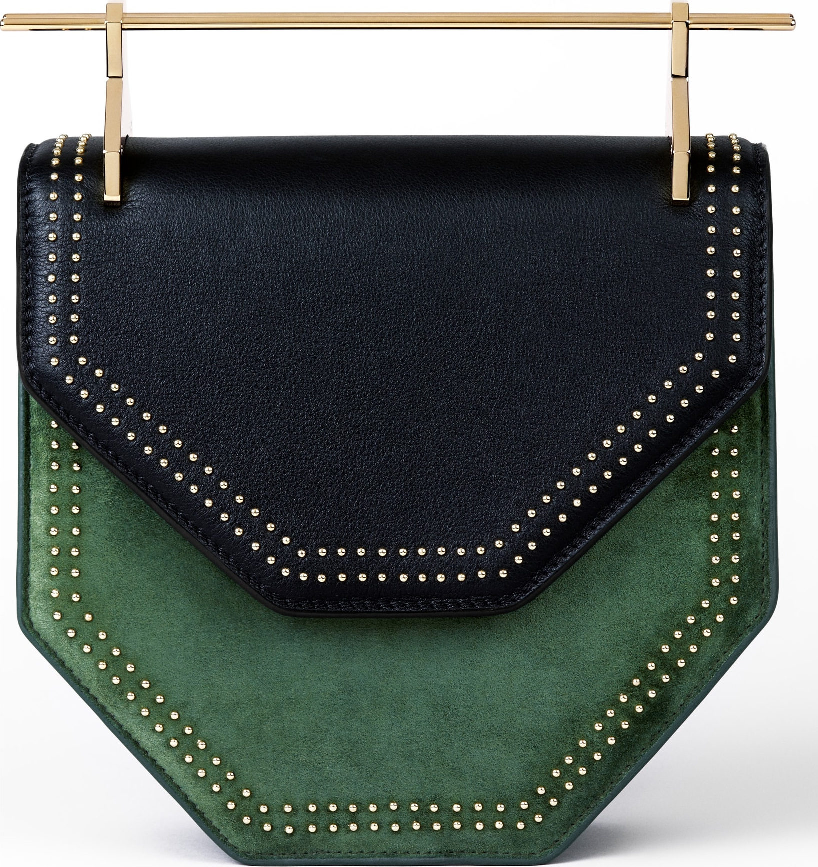 M2Malletier Mini Amor Fati Leather & Velvet Shoulder Bag