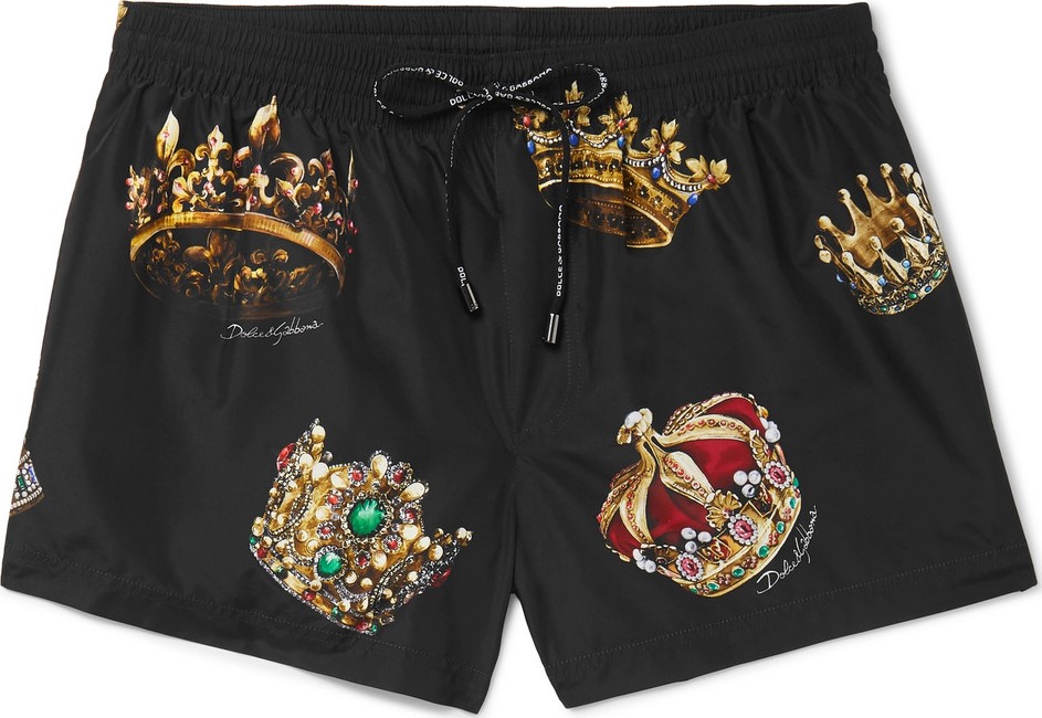 Dolce & Gabbana Short-Length Printed Swim Shorts