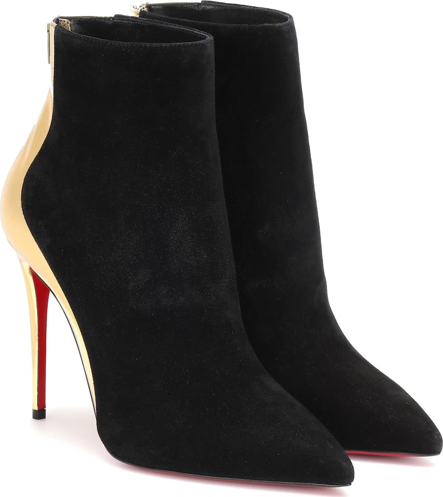 Christian Louboutin Delicotte 100 suede ankle boots