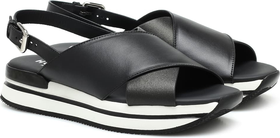 Hogan H257 leather sandals