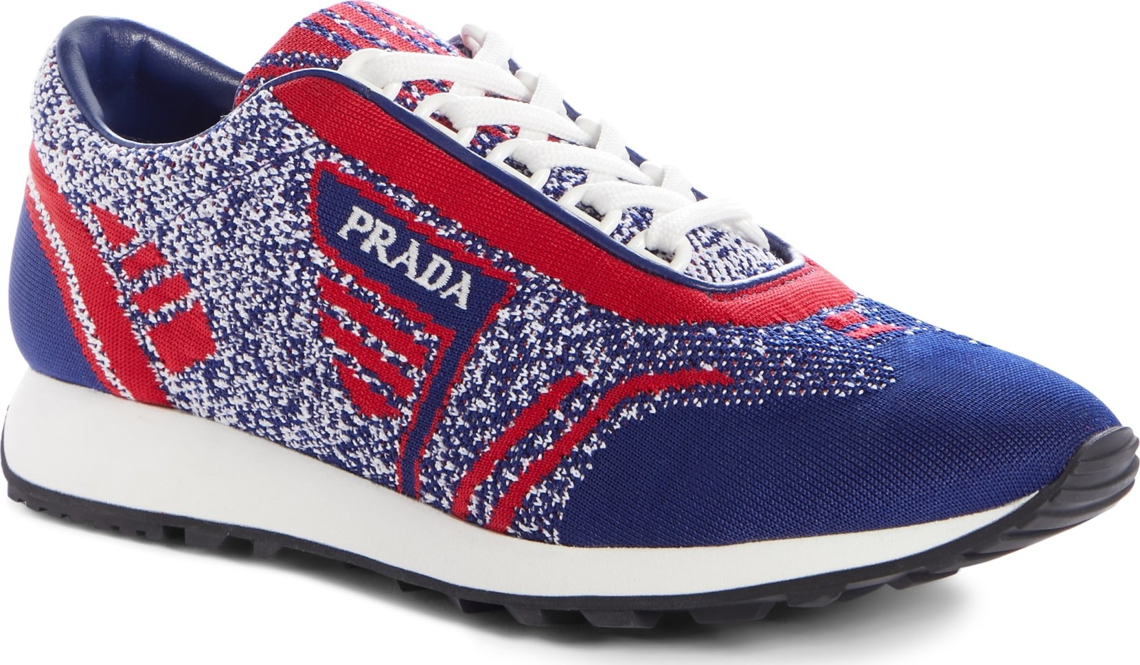 Prada Logo Knit Sneaker