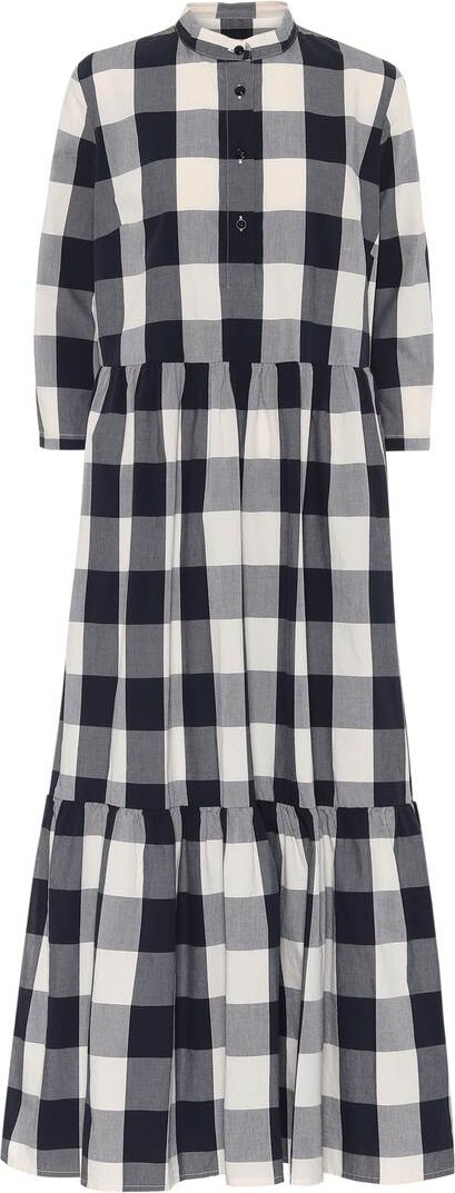 Woolrich Checked cotton shirt dress