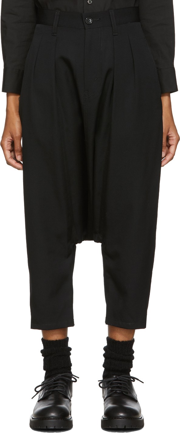 Tricot Comme des Garçons Black Drop Crotch Trousers