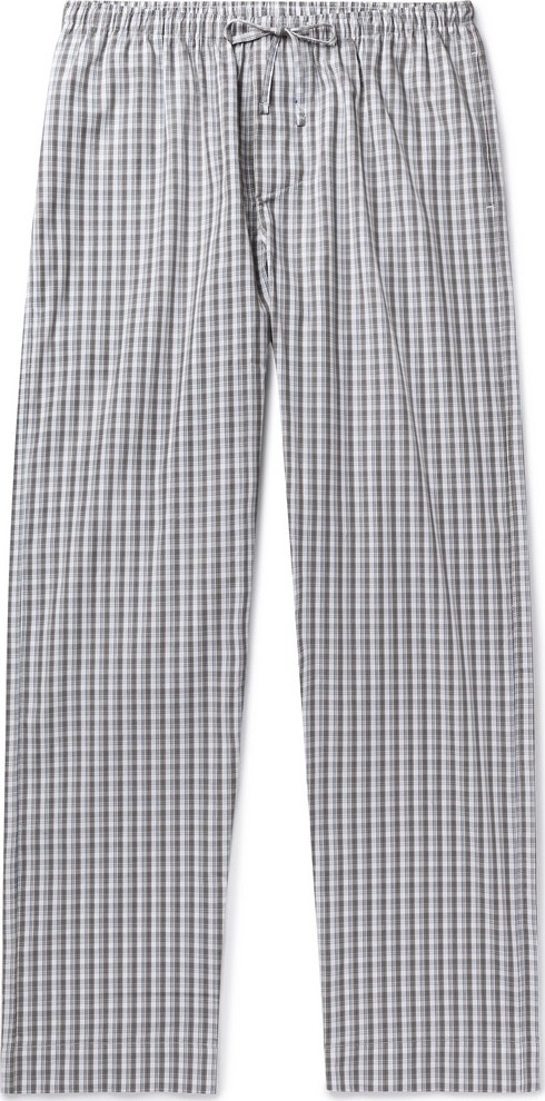 Zimmerli Checked Cotton Pyjama Trousers